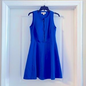 Michael Kors Women’s Dress Blue Zipper Cocktail Party Wedding Summer